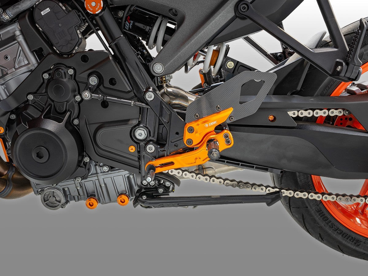 DBK DUCABIKE PRKTM01 KTM 990 DUKE (2024+) Adjustable Rearset (pilot) – Accessories in the Motoraider Motorcycle Aftermarket Accessories and Parts Online Shop
