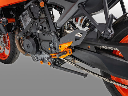 DBK DUCABIKE PRKTM01 KTM 990 DUKE (2024+) Adjustable Rearset (pilot) – Accessories in the Motoraider Motorcycle Aftermarket Accessories and Parts Online Shop
