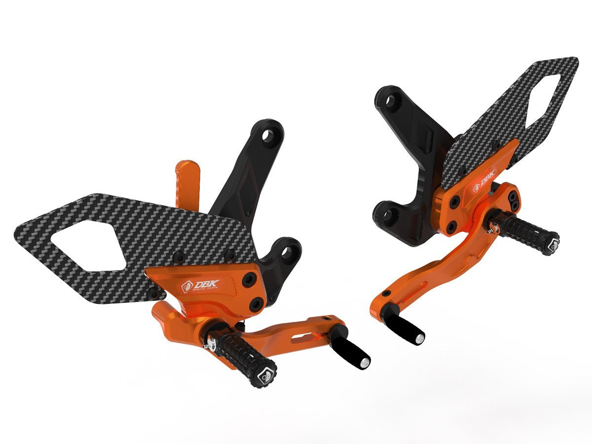 DBK DUCABIKE PRKTM01 KTM 990 DUKE (2024+) Adjustable Rearset (pilot) – Accessories in the Motoraider Motorcycle Aftermarket Accessories and Parts Online Shop