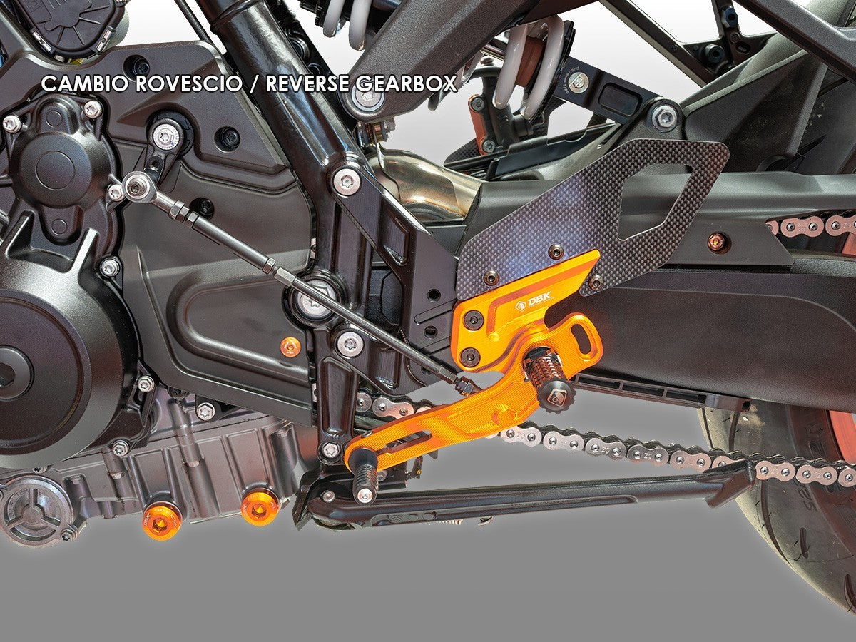 DBK DUCABIKE PRKTM01 KTM 990 DUKE (2024+) Adjustable Rearset (pilot) – Accessories in the Motoraider Motorcycle Aftermarket Accessories and Parts Online Shop
