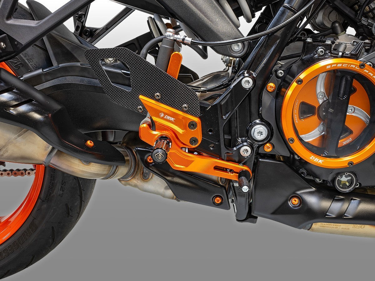 DBK DUCABIKE PRKTM01 KTM 990 DUKE (2024+) Adjustable Rearset (pilot) – Accessories in the Motoraider Motorcycle Aftermarket Accessories and Parts Online Shop