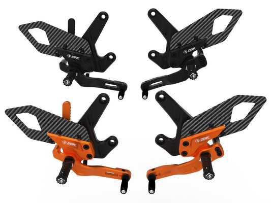 DBK DUCABIKE PRKTM01 KTM 990 DUKE (2024+) Adjustable Rearset (pilot) – Accessories in the Motoraider Motorcycle Aftermarket Accessories and Parts Online Shop