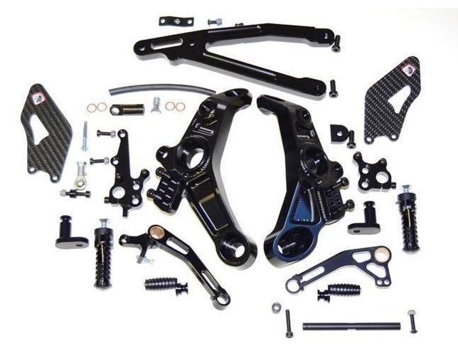 PRM1201 - DUCABIKE Ducati Monster 821/1200 Adjustable Pilot Rearset – Accessories in the Motoraider Motorcycle Aftermarket Accessories and Parts Online Shop