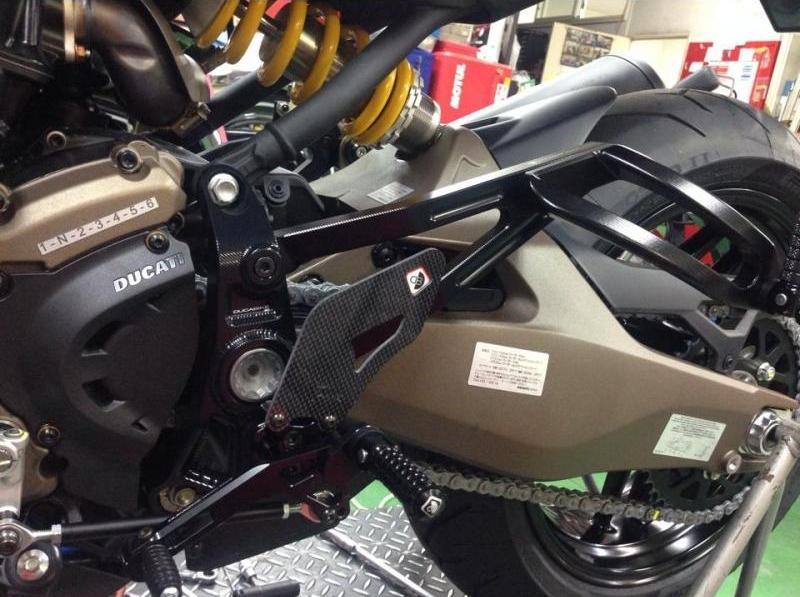 PRM1201 - DUCABIKE Ducati Monster 821/1200 Adjustable Pilot Rearset – Accessories in the Motoraider Motorcycle Aftermarket Accessories and Parts Online Shop