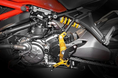PRM1202 - DUCABIKE Ducati Monster / SuperSport Adjustable Pilot Rearset – Accessories in the Motoraider Motorcycle Aftermarket Accessories and Parts Online Shop