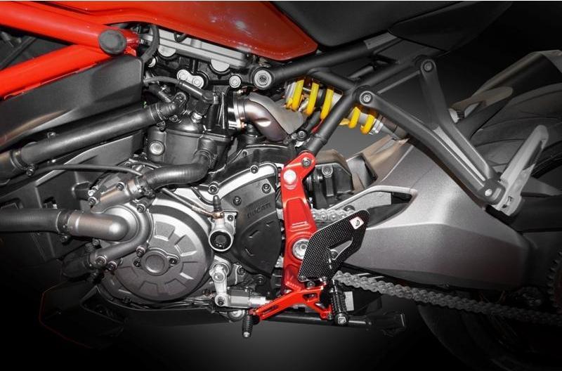 PRM12R01 - DUCABIKE Ducati Monster 1200R Adjustable Pilot Rearset – Accessories in the Motoraider Motorcycle Aftermarket Accessories and Parts Online Shop