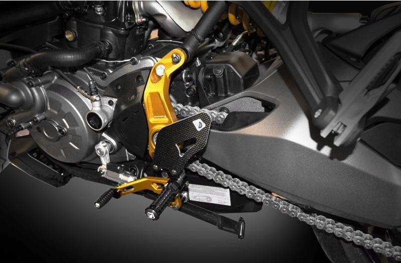 PRM12R01 - DUCABIKE Ducati Monster 1200R Adjustable Pilot Rearset – Accessories in the Motoraider Motorcycle Aftermarket Accessories and Parts Online Shop