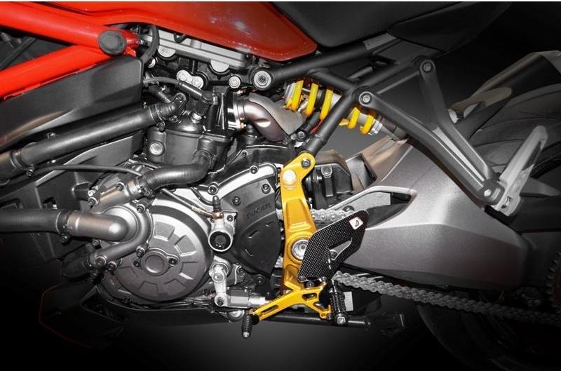 PRM12R01 - DUCABIKE Ducati Monster 1200R Adjustable Pilot Rearset – Accessories in the Motoraider Motorcycle Aftermarket Accessories and Parts Online Shop