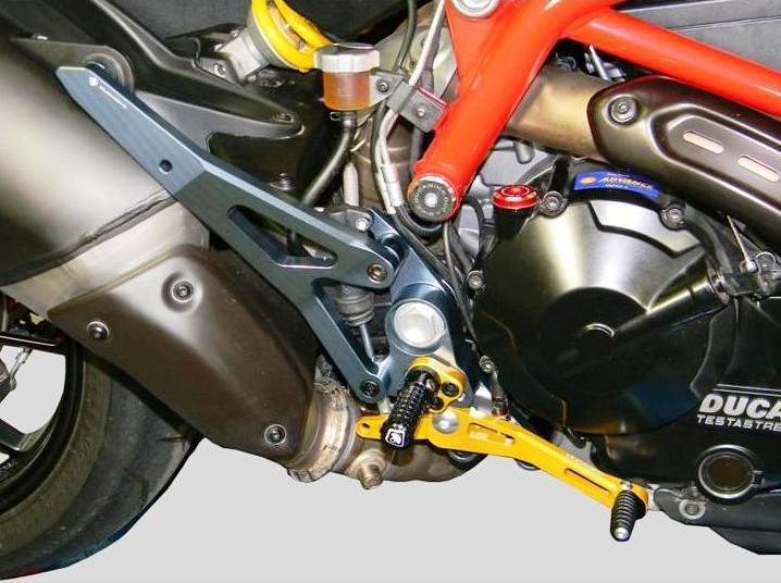 PRNHM01 - DUCABIKE Ducati Hypermotard 821/939 Adjustable Rearset – Accessories in the Motoraider Motorcycle Aftermarket Accessories and Parts Online Shop