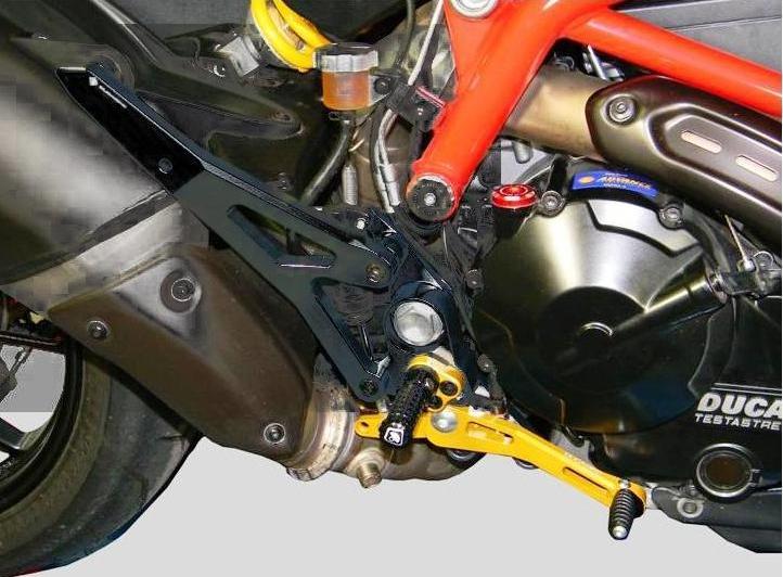 PRNHM01 - DUCABIKE Ducati Hypermotard 821/939 Adjustable Rearset – Accessories in the Motoraider Motorcycle Aftermarket Accessories and Parts Online Shop