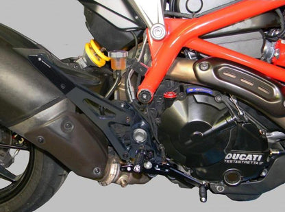PRNHM01 - DUCABIKE Ducati Hypermotard 821/939 Adjustable Rearset – Accessories in the Motoraider Motorcycle Aftermarket Accessories and Parts Online Shop