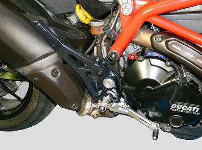 PRNHM01 - DUCABIKE Ducati Hypermotard 821/939 Adjustable Rearset – Accessories in the Motoraider Motorcycle Aftermarket Accessories and Parts Online Shop