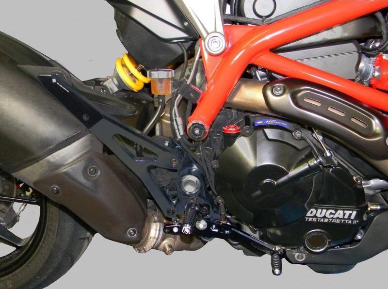 PRNHME01 - DUCABIKE Ducati Hypermotard 821/939 Adjustable Rearset – Accessories in the Motoraider Motorcycle Aftermarket Accessories and Parts Online Shop