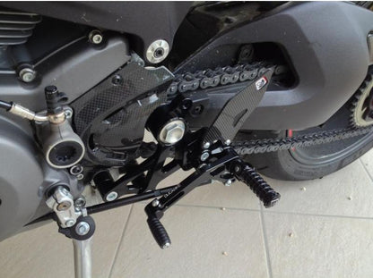PRNM01 - DUCABIKE Ducati Monster Adjustable Pilot Rearset – Accessories in the Motoraider Motorcycle Aftermarket Accessories and Parts Online Shop