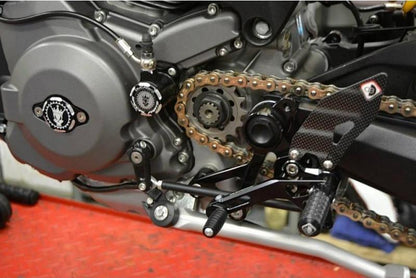 PRNM01 - DUCABIKE Ducati Monster Adjustable Pilot Rearset – Accessories in the Motoraider Motorcycle Aftermarket Accessories and Parts Online Shop
