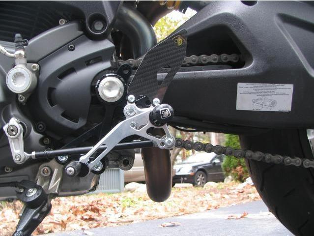 PRNM01 - DUCABIKE Ducati Monster Adjustable Pilot Rearset – Accessories in the Motoraider Motorcycle Aftermarket Accessories and Parts Online Shop