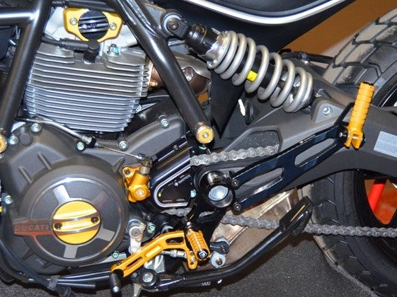 PRPSCRA01 - DUCABIKE Ducati Scrambler Passenger Rearset kit – Accessories in the Motoraider Motorcycle Aftermarket Accessories and Parts Online Shop