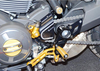 PRSCRA01 - DUCABIKE Ducati Monster 797 / Scrambler Rearset – Accessories in the Motoraider Motorcycle Aftermarket Accessories and Parts Online Shop