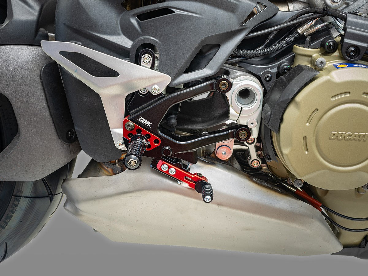 DBK DUCABIKE PRSFV402 Ducati Streetfighter V4 / V4S (2025+) Adjustable Rearset – Accessories in the Motoraider Motorcycle Aftermarket Accessories and Parts Online Shop