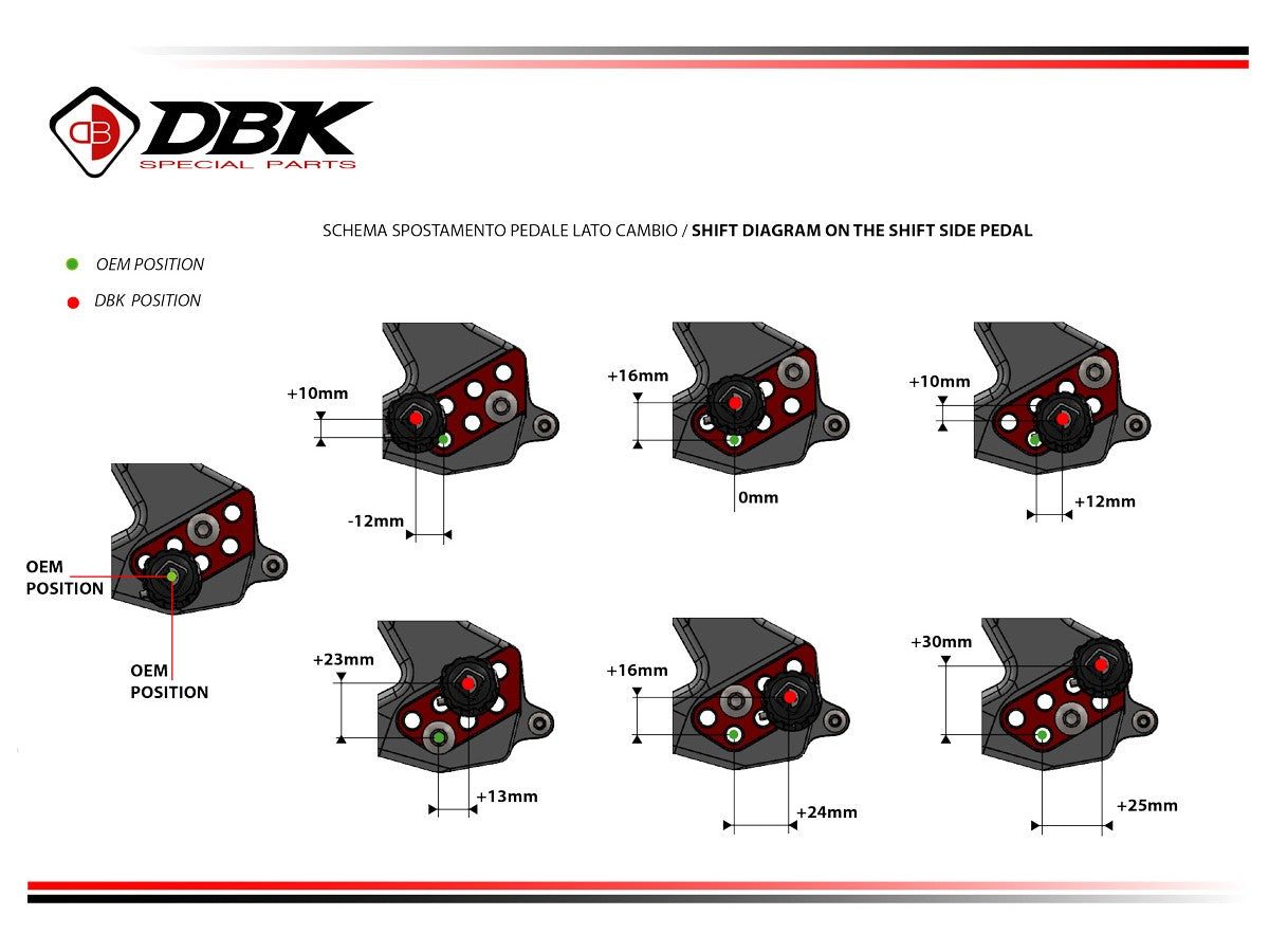 DBK DUCABIKE PRSFV402 Ducati Streetfighter V4 / V4S (2025+) Adjustable Rearset – Accessories in the Motoraider Motorcycle Aftermarket Accessories and Parts Online Shop