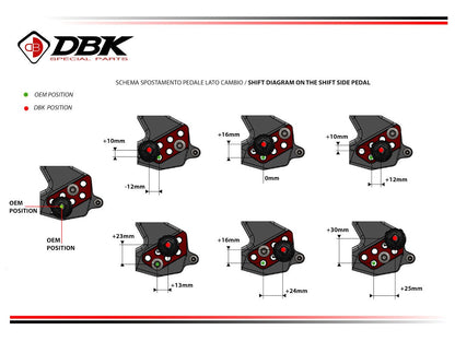 DBK DUCABIKE PRSFV402 Ducati Streetfighter V4 / V4S (2025+) Adjustable Rearset – Accessories in the Motoraider Motorcycle Aftermarket Accessories and Parts Online Shop