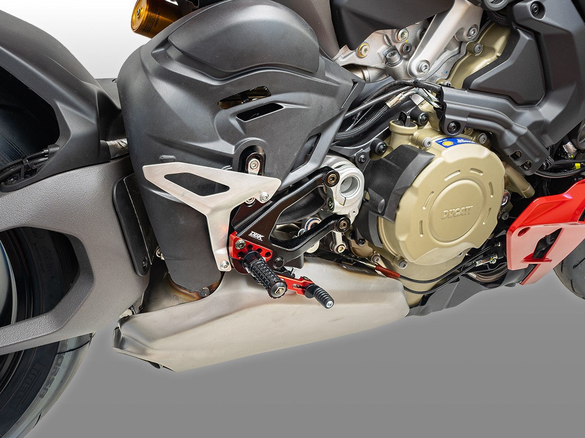DBK DUCABIKE PRSFV402 Ducati Streetfighter V4 / V4S (2025+) Adjustable Rearset – Accessories in the Motoraider Motorcycle Aftermarket Accessories and Parts Online Shop