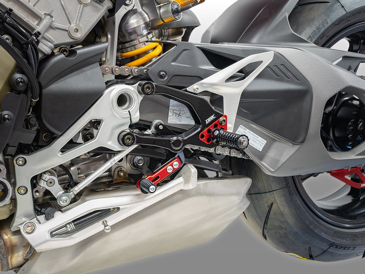 DBK DUCABIKE PRSFV402 Ducati Streetfighter V4 / V4S (2025+) Adjustable Rearset – Accessories in the Motoraider Motorcycle Aftermarket Accessories and Parts Online Shop