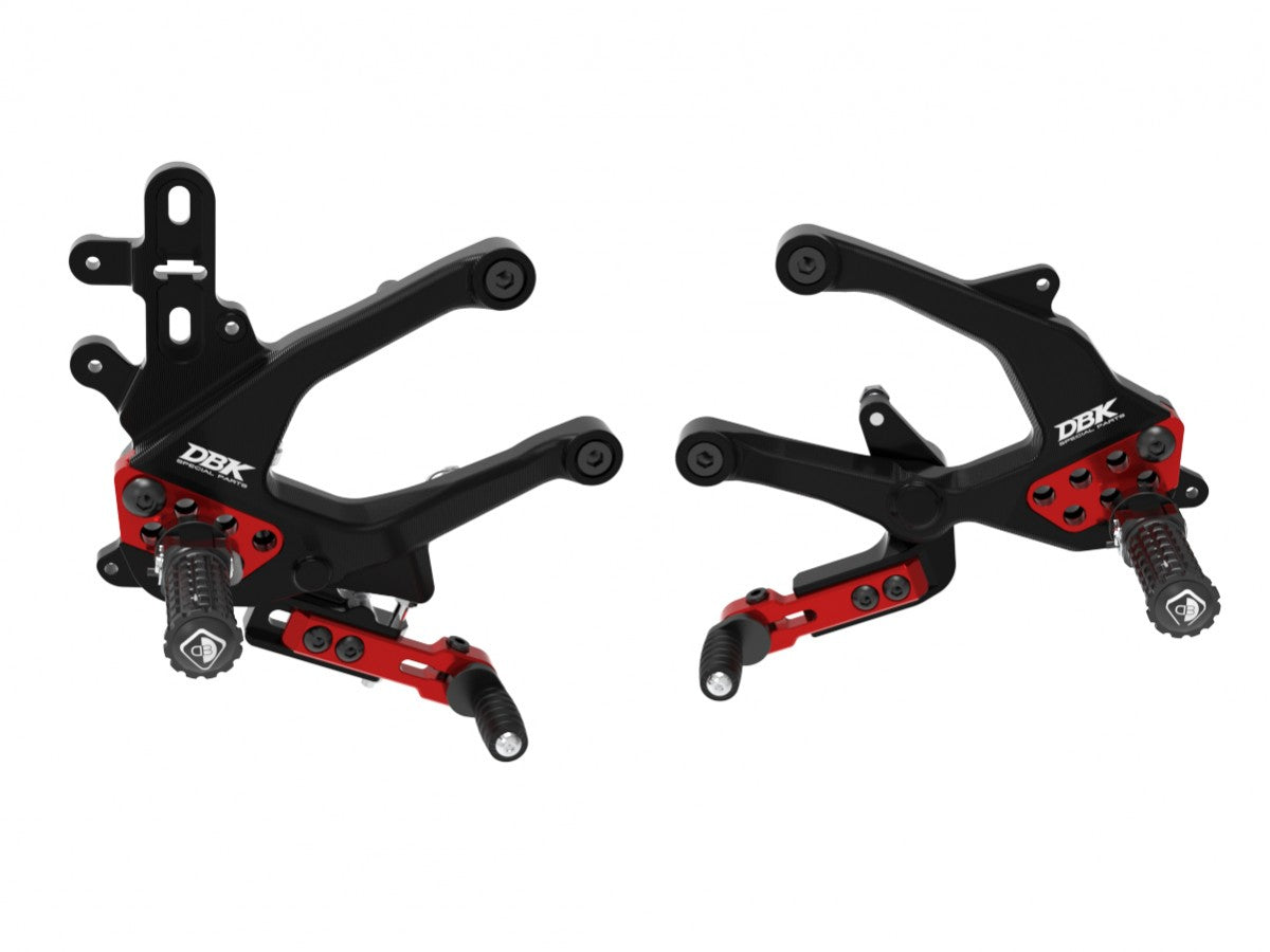 DBK DUCABIKE PRSFV402 Ducati Streetfighter V4 / V4S (2025+) Adjustable Rearset – Accessories in the Motoraider Motorcycle Aftermarket Accessories and Parts Online Shop