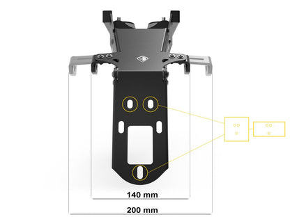 PRT16 - DUCABIKE Ducati Multistrada V4 (2021+) Adjustable License Plate Holder "Evo" – Accessories in the Motoraider Motorcycle Aftermarket Accessories and Parts Online Shop