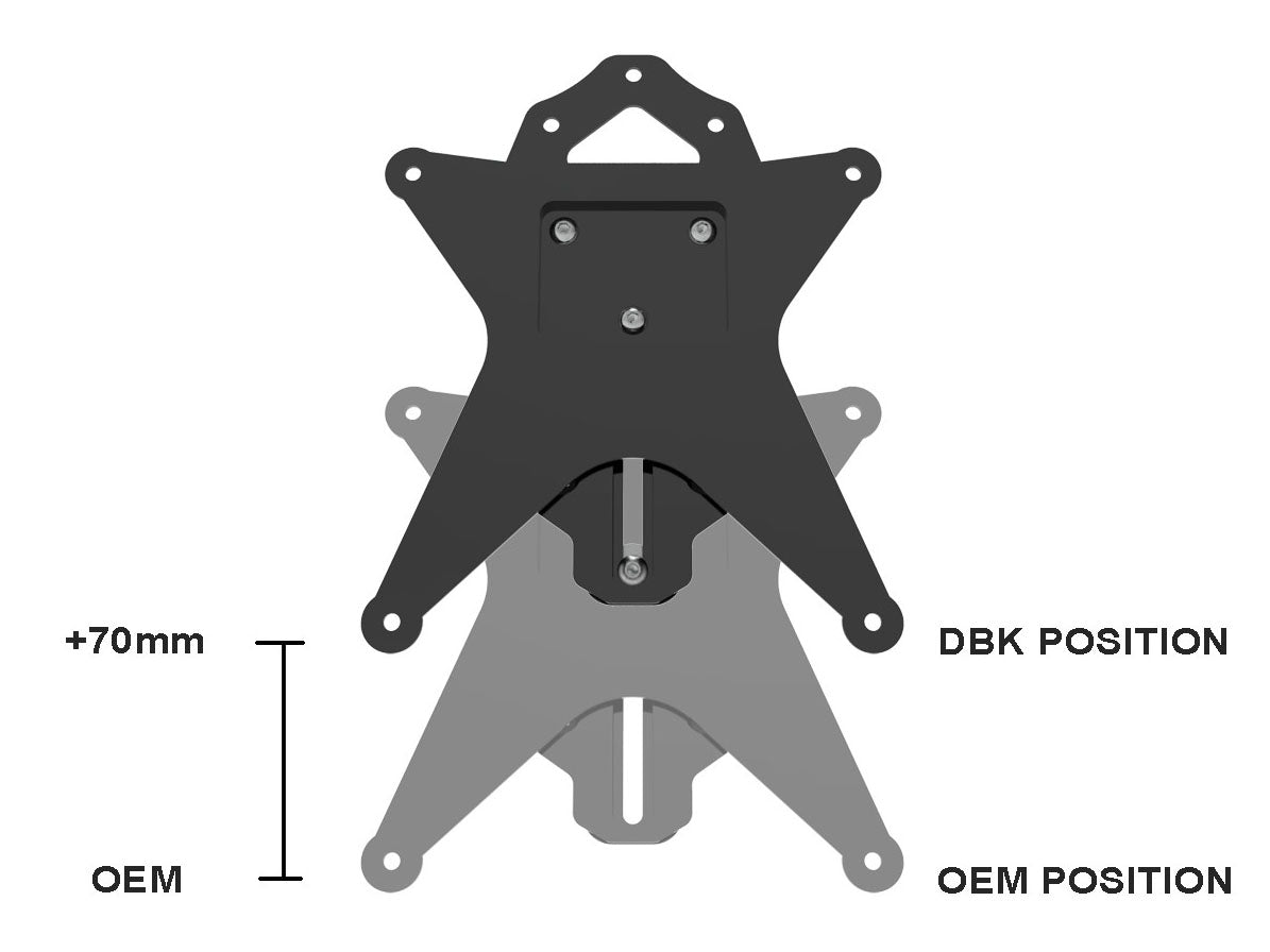 PRT21 - DBK Ducati Diavel V4 (2023+) Adjustable License Plate Holder – Accessories in the Motoraider Motorcycle Aftermarket Accessories and Parts Online Shop