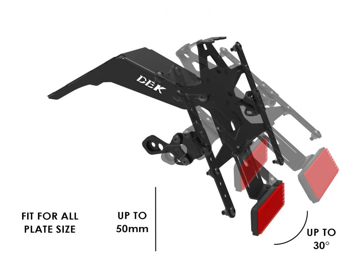 PRT23 - DUCABIKE Ducati Hypermotard 698 Mono / RVE (2024+) Adjustable License Plate Holder – Accessories in the Motoraider Motorcycle Aftermarket Accessories and Parts Online Shop