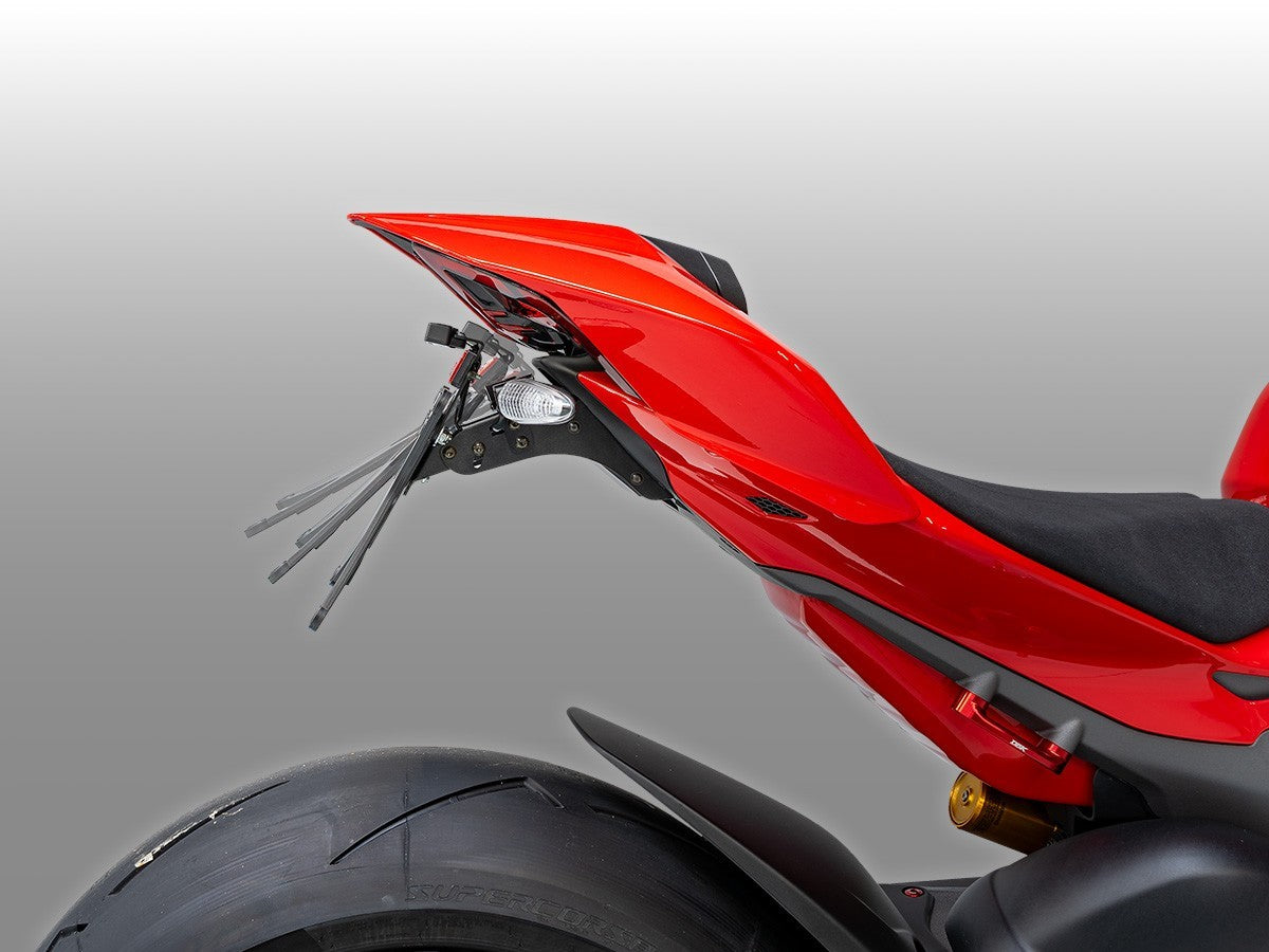 DBK / DUCABIKE PRT25 - Ducati Streetfighter V4 / Panigale V4 / V2 (2025+) Adjustable License Plate Holder – Accessories in the Motoraider Motorcycle Aftermarket Accessories and Parts Online Shop