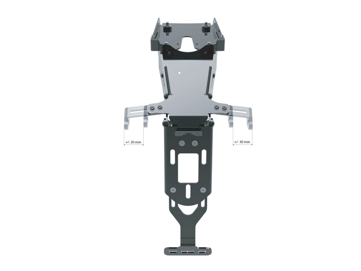DBK DUCABIKE PRT26 Ducati Multistrada V4 Adjustable License Plate Holder – Accessories in the Motoraider Motorcycle Aftermarket Accessories and Parts Online Shop