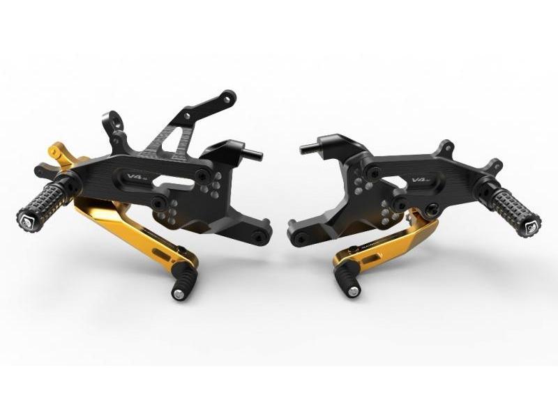 PRV401 - DUCABIKE Ducati Panigale V4 (18/24) Adjustable Rearset (SBK edition) – Accessories in the Motoraider Motorcycle Aftermarket Accessories and Parts Online Shop