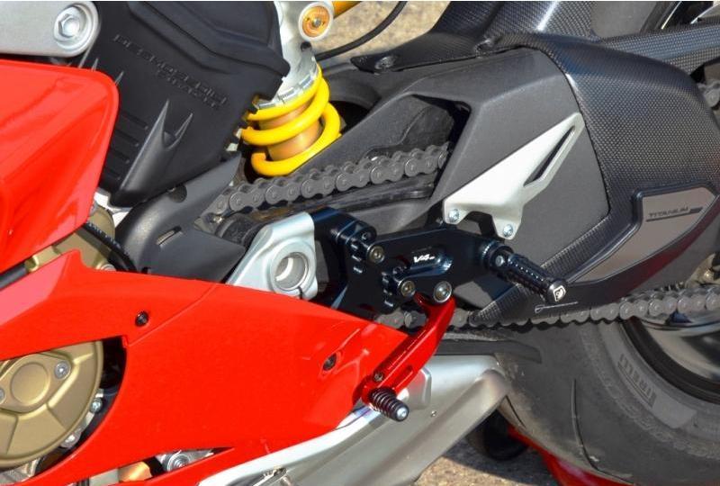 PRV401 - DUCABIKE Ducati Panigale V4 (18/24) Adjustable Rearset (SBK edition) – Accessories in the Motoraider Motorcycle Aftermarket Accessories and Parts Online Shop