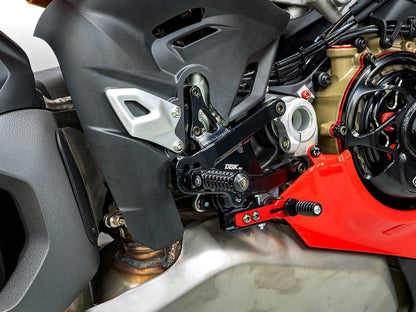 DBK DUCABIKE PRV402 Ducati Panigale V4 / V4S (2025+) Adjustable Rearset (SBK edition) – Accessories in the Motoraider Motorcycle Aftermarket Accessories and Parts Online Shop