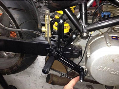 PRVM01 - DUCABIKE Ducati Monster / Sport Touring / SuperSport Adjustable Rearset – Accessories in the Motoraider Motorcycle Aftermarket Accessories and Parts Online Shop