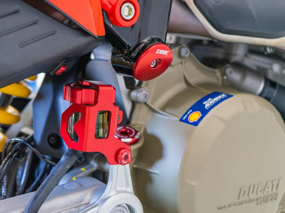 PSFP04 - DBK Ducati Hypermotard 698 Mono (2024+) Rear Brake Reservoir Protection – Accessories in the Motoraider Motorcycle Aftermarket Accessories and Parts Online Shop