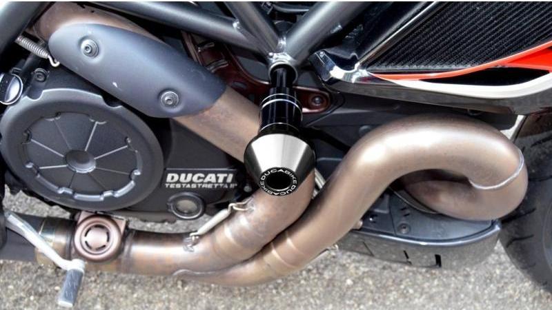 PTDV02 - DUCABIKE Ducati Diavel 1200 (10/18) Frame Crash Protection Siders – Accessories in the Motoraider Motorcycle Aftermarket Accessories and Parts Online Shop