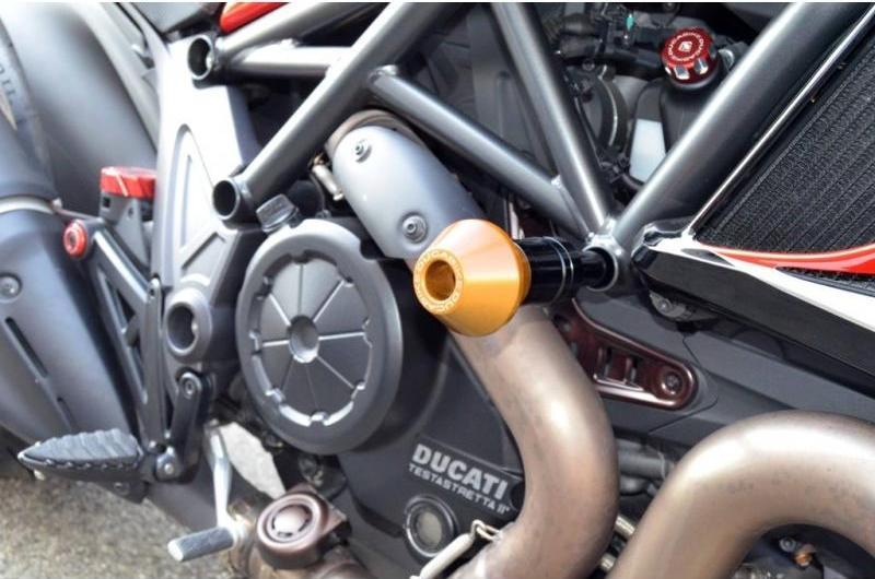PTDV02 - DUCABIKE Ducati Diavel 1200 (10/18) Frame Crash Protection Siders – Accessories in the Motoraider Motorcycle Aftermarket Accessories and Parts Online Shop