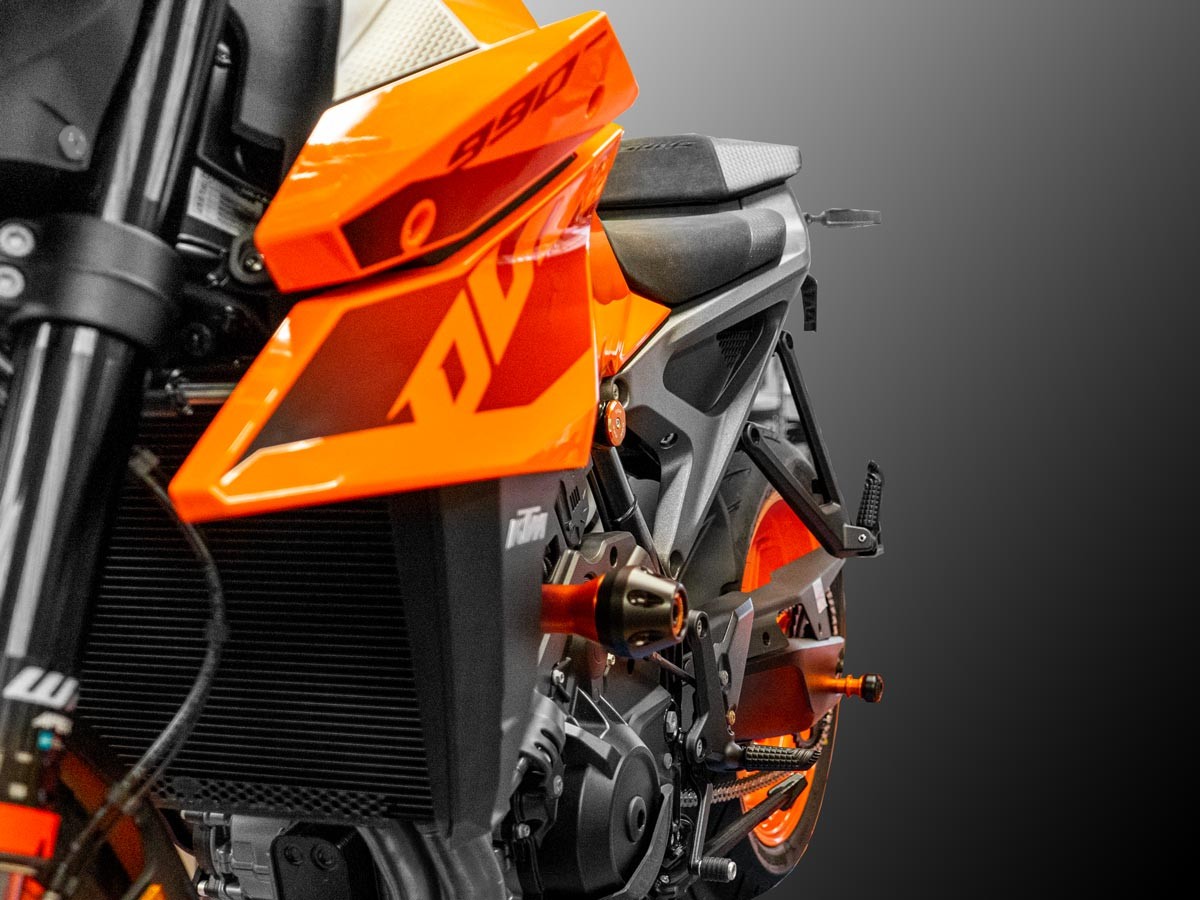 PTKTM01 - DBK KTM 990 Duke (2024+) Frame Protection Kit – Accessories in the Motoraider Motorcycle Aftermarket Accessories and Parts Online Shop