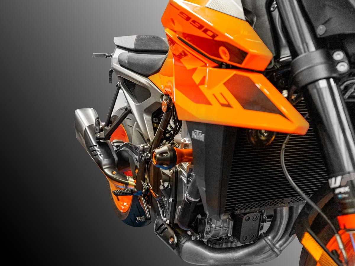 PTKTM01 - DBK KTM 990 Duke (2024+) Frame Protection Kit – Accessories in the Motoraider Motorcycle Aftermarket Accessories and Parts Online Shop