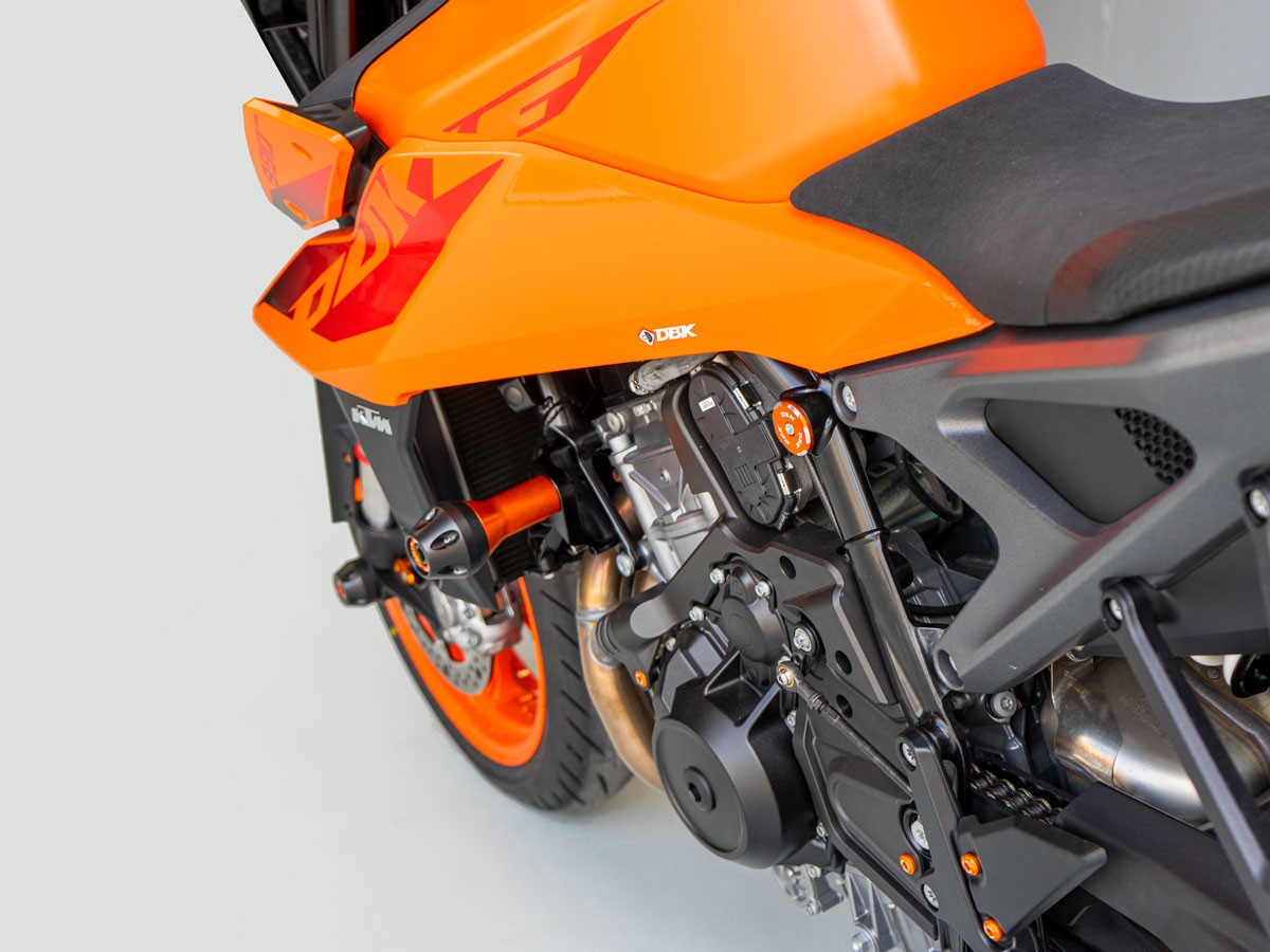 PTKTM01 - DBK KTM 990 Duke (2024+) Frame Protection Kit – Accessories in the Motoraider Motorcycle Aftermarket Accessories and Parts Online Shop