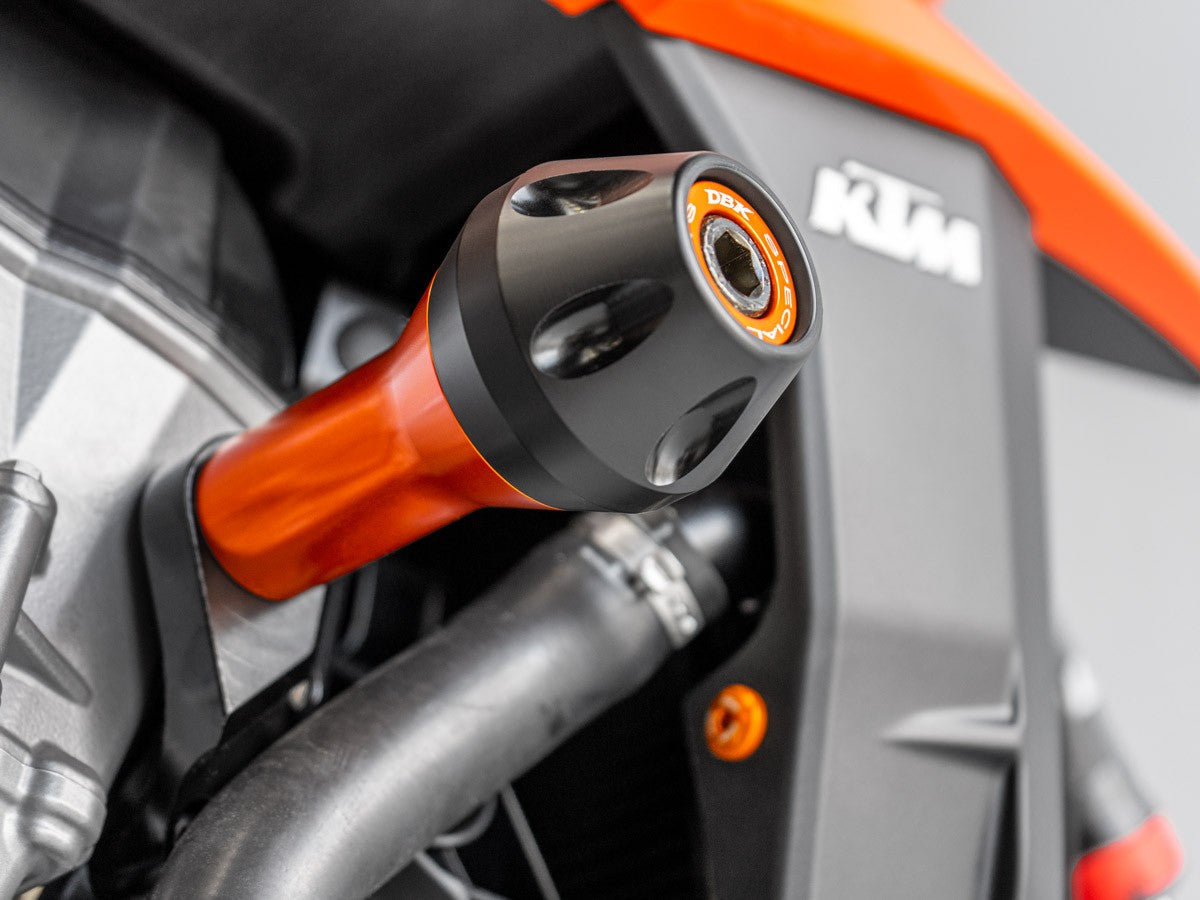 PTKTM01 - DBK KTM 990 Duke (2024+) Frame Protection Kit – Accessories in the Motoraider Motorcycle Aftermarket Accessories and Parts Online Shop