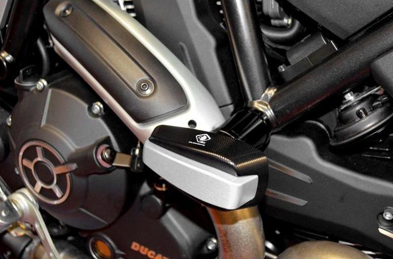 PTM01 - DUCABIKE Ducati Scrambler / Monster 797 Frame Crash Protection Siders – Accessories in the Motoraider Motorcycle Aftermarket Accessories and Parts Online Shop