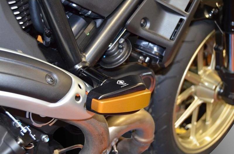 PTM01 - DUCABIKE Ducati Scrambler / Monster 797 Frame Crash Protection Siders – Accessories in the Motoraider Motorcycle Aftermarket Accessories and Parts Online Shop