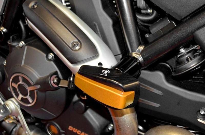 PTM01 - DUCABIKE Ducati Scrambler / Monster 797 Frame Crash Protection Siders – Accessories in the Motoraider Motorcycle Aftermarket Accessories and Parts Online Shop