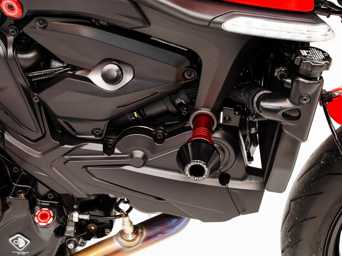 PTM04 - DUCABIKE Ducati Monster 950 (2021+) Frame Crash Protection Siders – Accessories in the Motoraider Motorcycle Aftermarket Accessories and Parts Online Shop