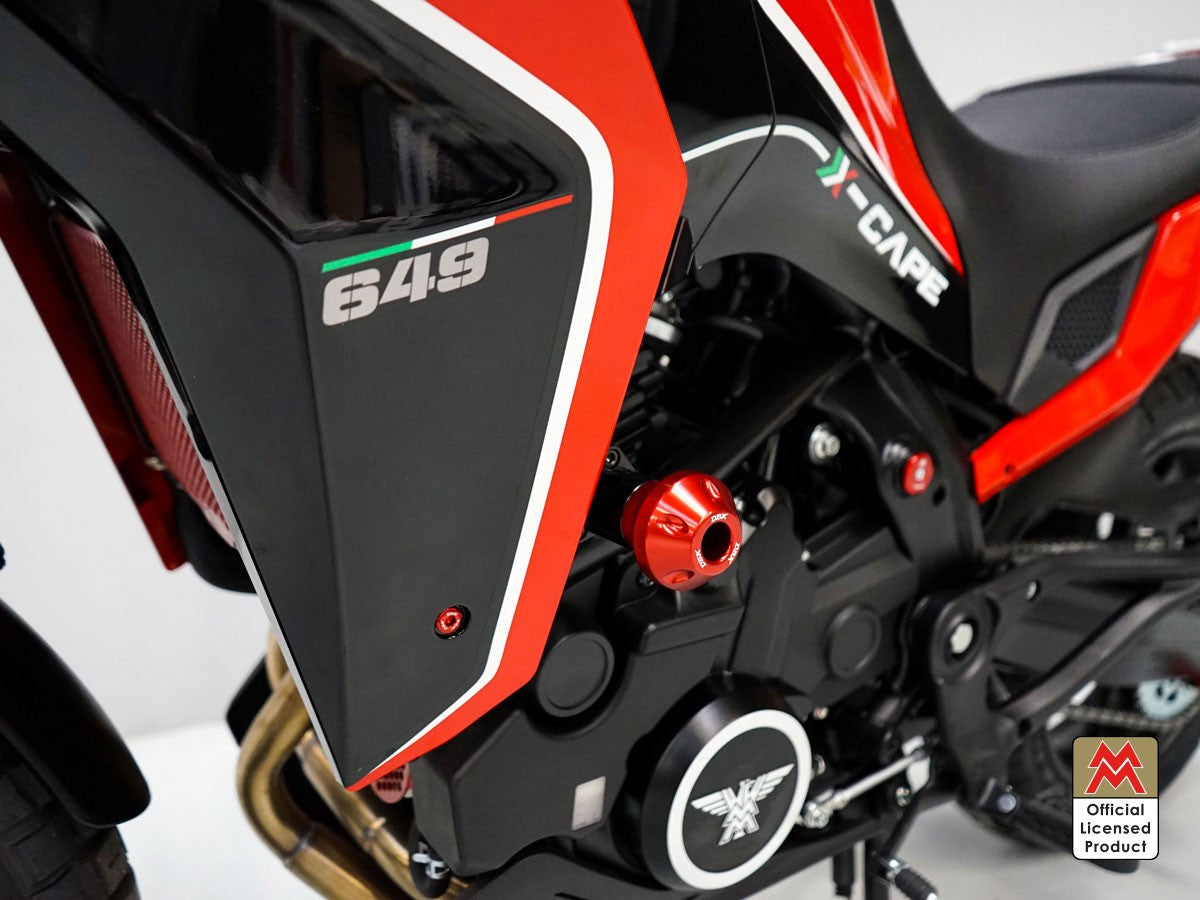 PTMM01 - DBK Moto Morini Seiemezzo SCR / STR / X-Cape 650 (2021+) Frame Protection Kit – Accessories in the Motoraider Motorcycle Aftermarket Accessories and Parts Online Shop