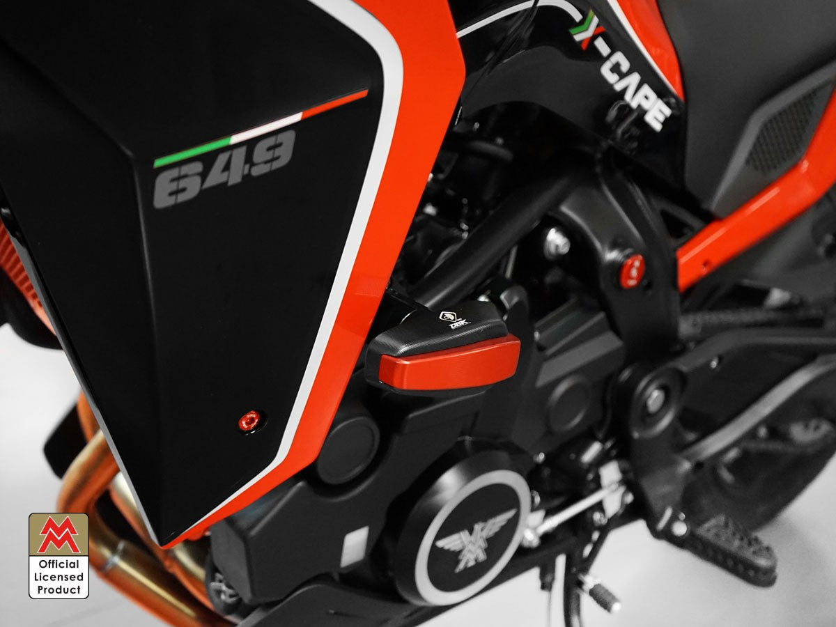 PTMM02 - DBK Moto Morini Seiemezzo SCR / STR / X-Cape 650 (2021+) Frame Protection Kit – Accessories in the Motoraider Motorcycle Aftermarket Accessories and Parts Online Shop